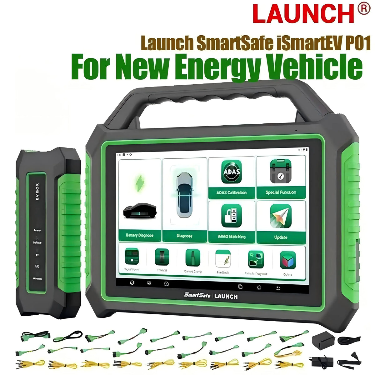 Launch SmartSafe iSmartEV P01 OBD2 Scanner For Electric Vehicles PHEV EV Cars Launch