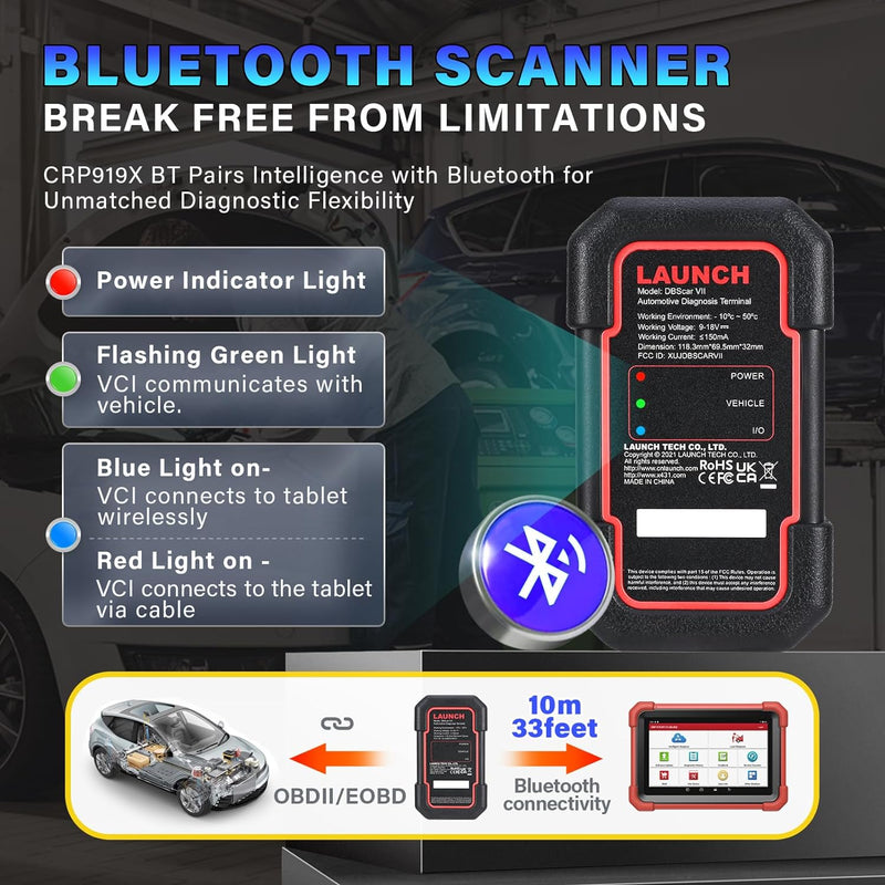 Launch X431 919X BT Professional Diagnostic Scan Tool Launch