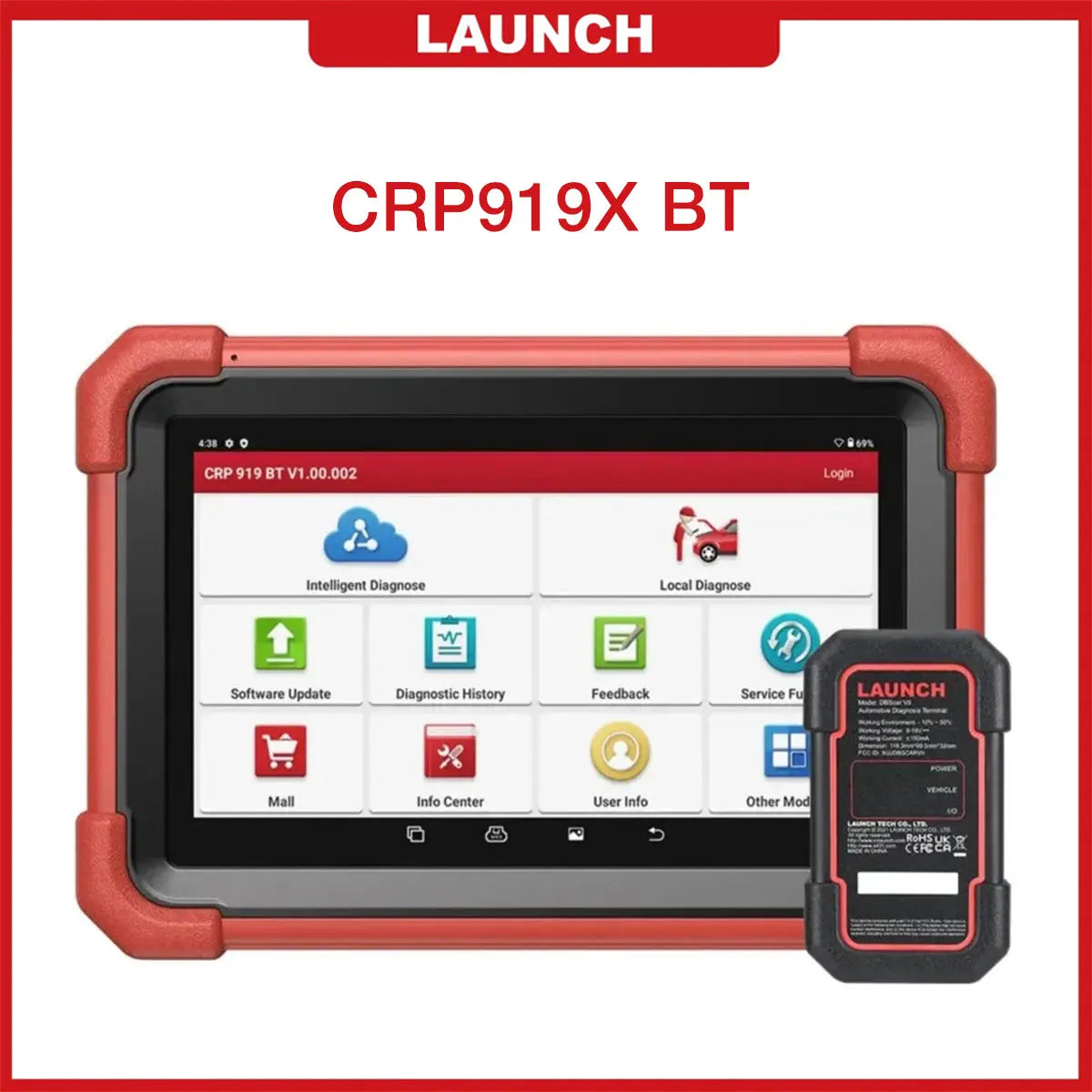 Launch X431 919X BT Professional Diagnostic Scan Tool Launch