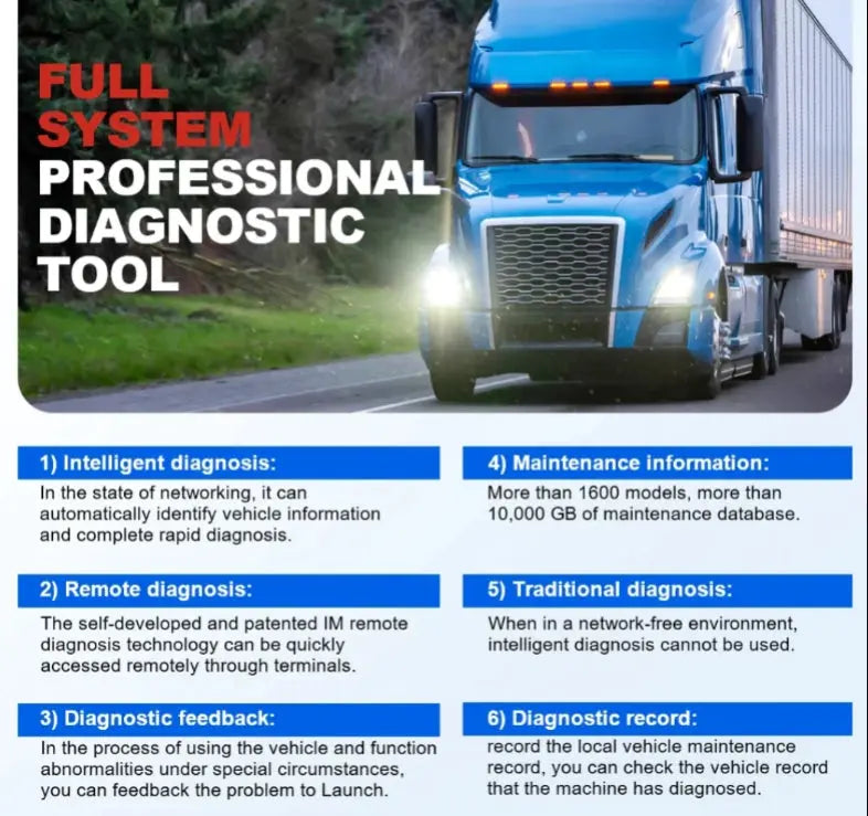 Launch X431 PRO 3 SE HD 24V Heavy Duty Diagnostics Launch