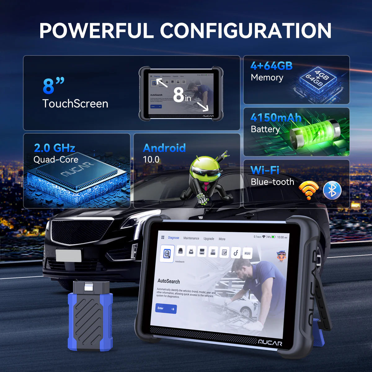 Thinkcar Mucar 892BT AI-Powered Diagnostics with ECU Coding & Bi-Directional Control Thinkcar