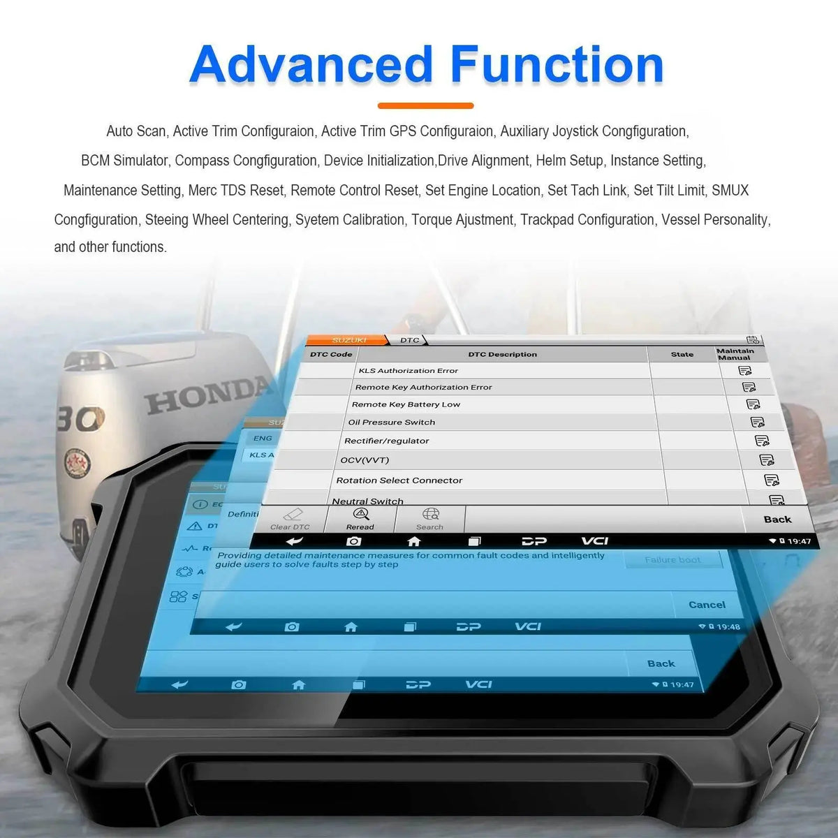 OBDSTAR D800 B Diagnostic Tool for Marine - FairTools