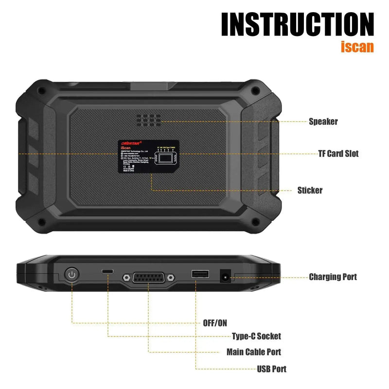 OBDSTAR iScan Marine Diagnostic Code Reading Code Clearing Data Flow Action Test - FairTools