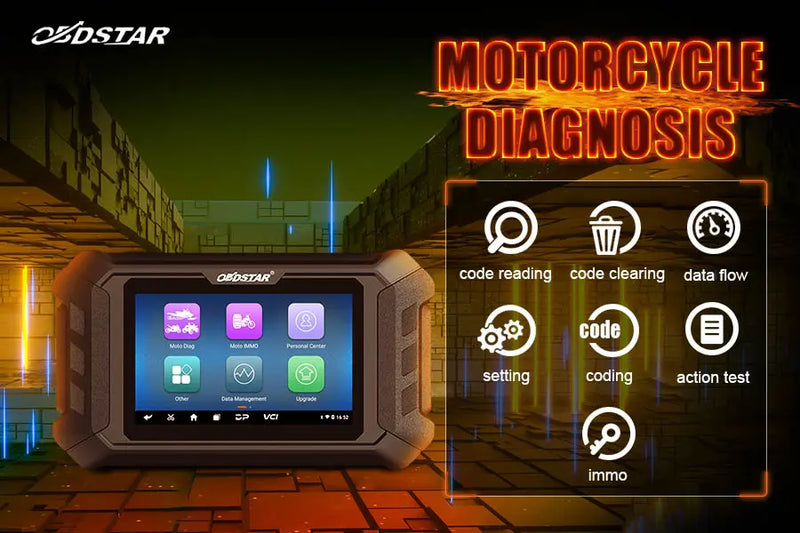 OBDSTAR iScan Motorcycle Full System Diagnostic Scanner Key Programming Function - FairTools