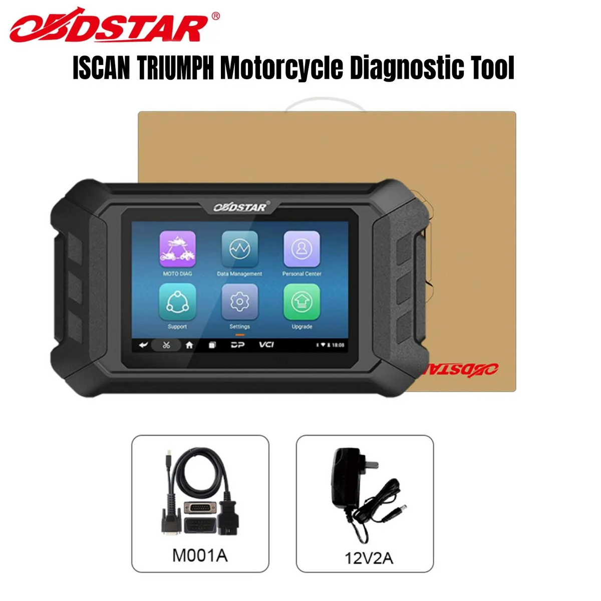 OBDSTAR iScan Motorcycle Full System Diagnostic Scanner Key Programming Function - FairTools