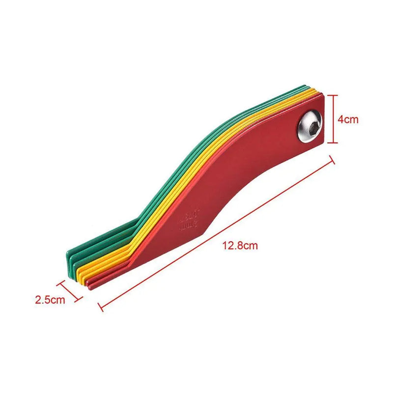 Plastic Brake Pad Measuring Tool Gauge Feeler Tester Scale Lining Thickness Gauge FairTools