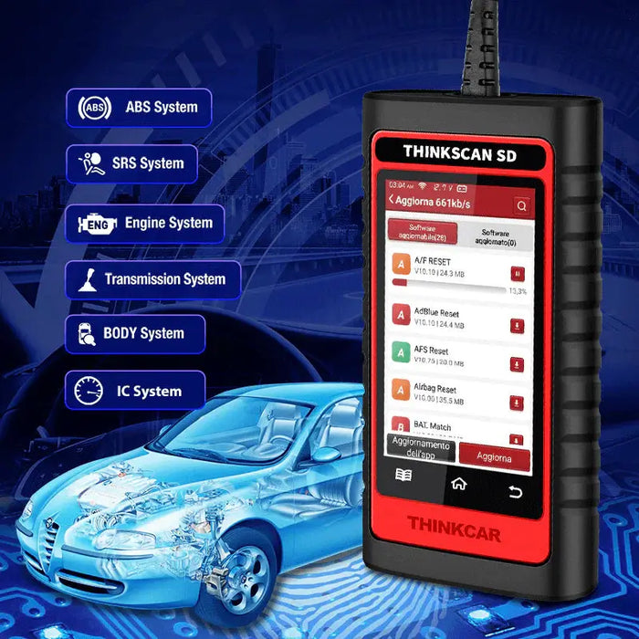 THINKCAR Thinkscan SD6 6-System Scan Plug-play DIY Diagnostic Scanner for Passenger Vehicles FairTools