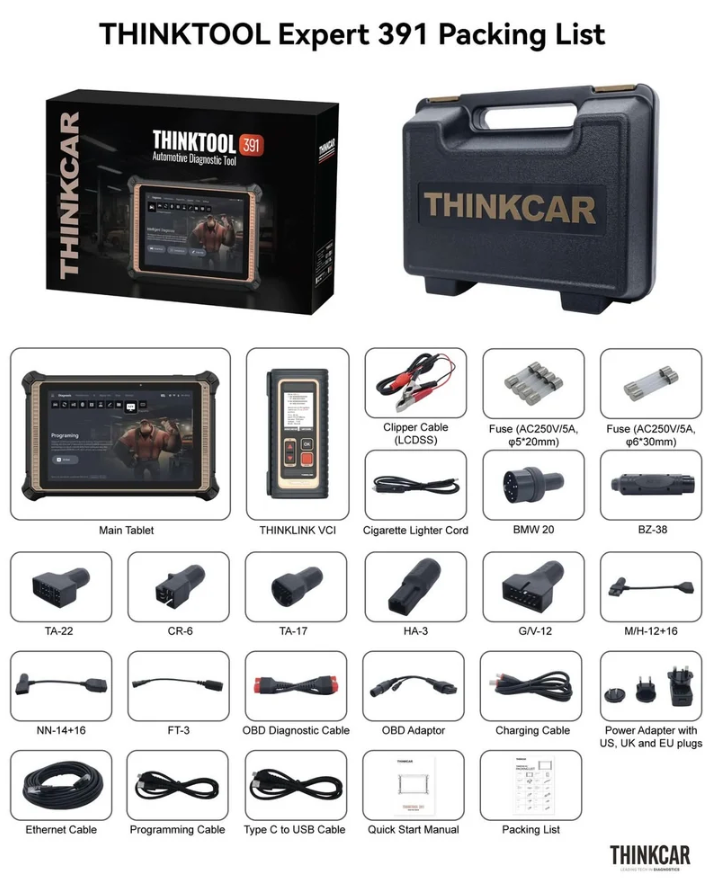 THINKTOOL Expert 391: Multi-Vehicle Diagnostic Scan Tool Powerhouse Thinkcar