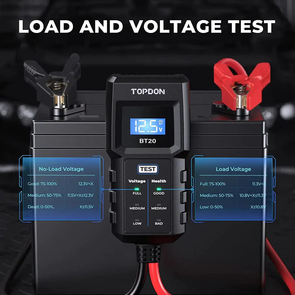 TOPDON BT20 12V BATTERY TESTER Topdon