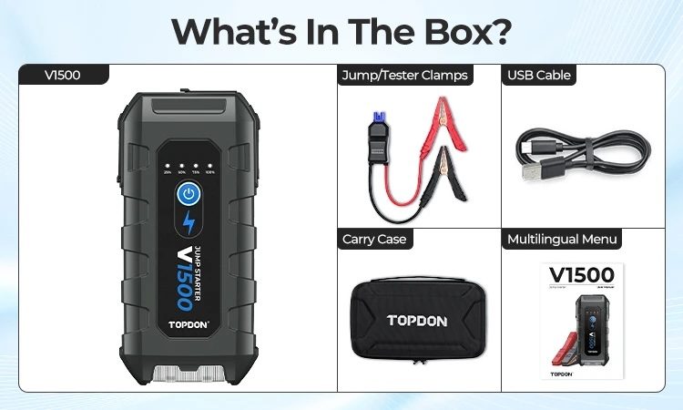 TOPDON V1500 12V 1500A Car Jump Starters FairTools