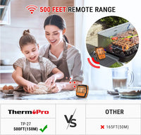 ThermoPro TP-27C  Remote Wireless Food Kitchen Meat Thermometer - FairTools ThermoPro TP-27C  Remote Wireless Food Kitchen Meat Thermometer