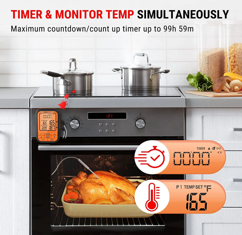 ThermoPro TP-28B Food Thermometer Wireless - FairTools ThermoPro TP-28B Food Thermometer Wireless