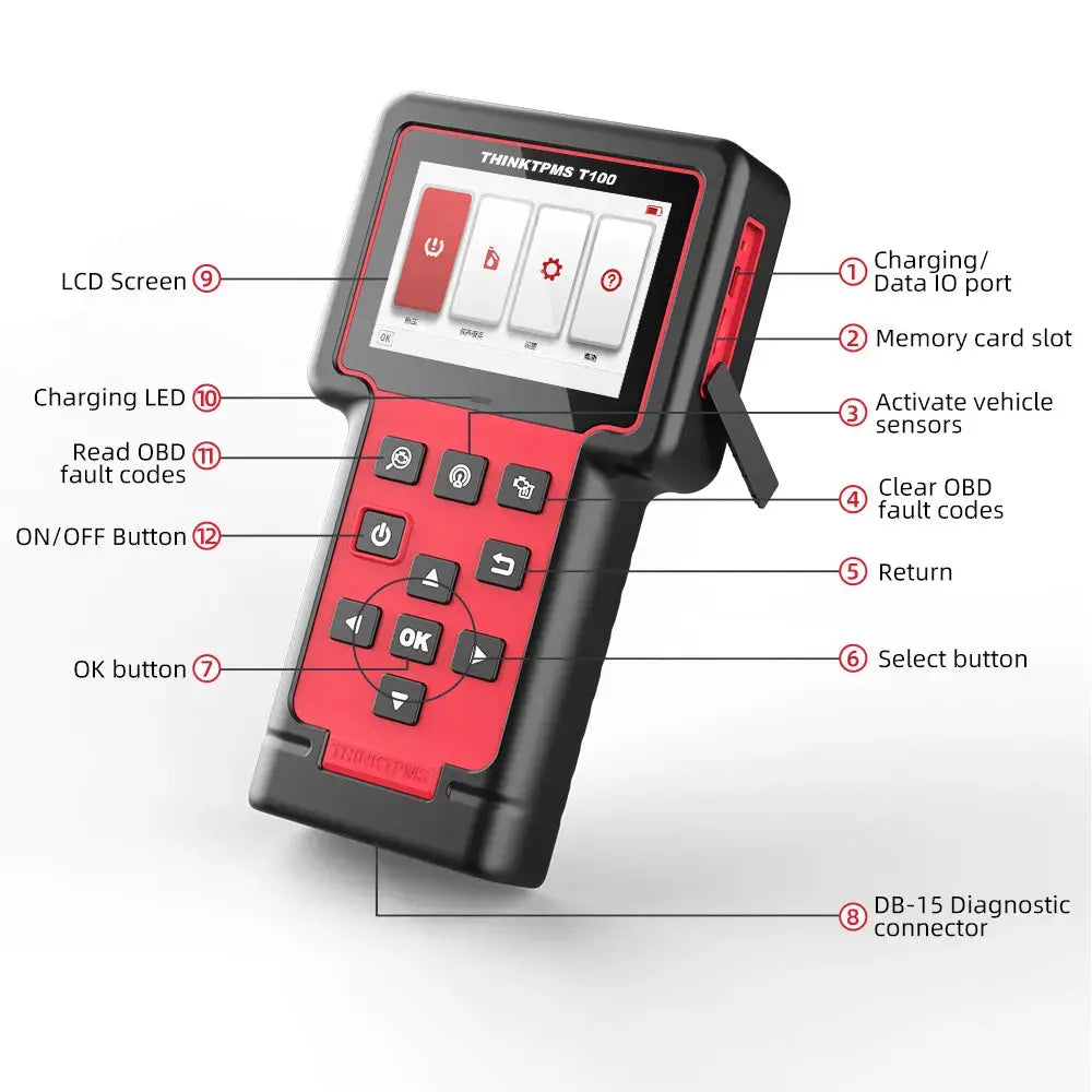 Thincar T-Wand 100 TPMS Service Tool with 4 TPMS Sensors - FairTools