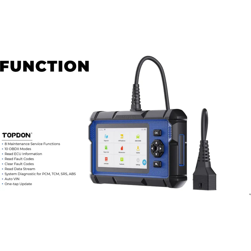 Topdon AD600S Scan Tool, Code Reader, Diagnostics Scanner for ABS/SRS/Engine OBD2 Scanner Topdon