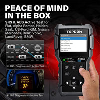 Topdon AL600 Car Engine ABS SRS OBD2 DTC Fault Code Reader Scanner Topdon