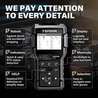 Topdon AL600 Car Engine ABS SRS OBD2 DTC Fault Code Reader Scanner Topdon