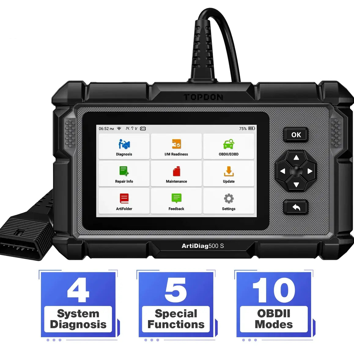 Topdon Artidiag 500s Car Code Tool Diagnostic Scan Tool Topdon