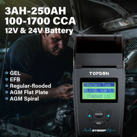 Topdon BT500P Battery Tester Battery Load Test Charging Test Cranking Test for 12V/24V Topdon