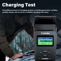 Topdon BT500P Battery Tester Battery Load Test Charging Test Cranking Test for 12V/24V Topdon