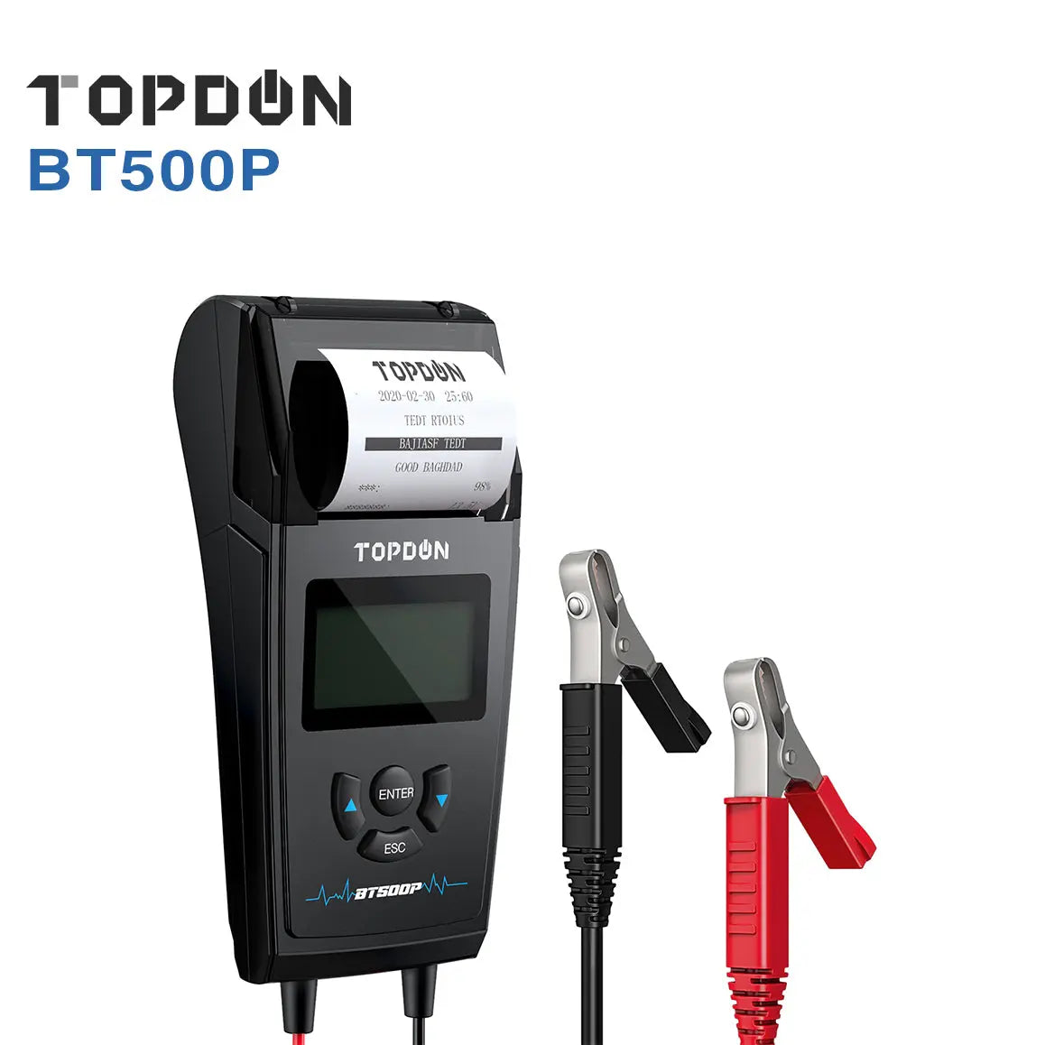 Topdon BT500P Battery Tester Battery Load Test Charging Test Cranking Test for 12V/24V Topdon