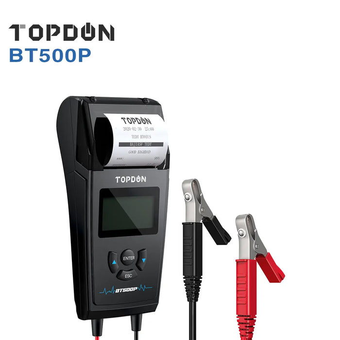 Topdon BT500P Battery Tester Battery Load Test Charging Test Cranking Test for 12V/24V Topdon