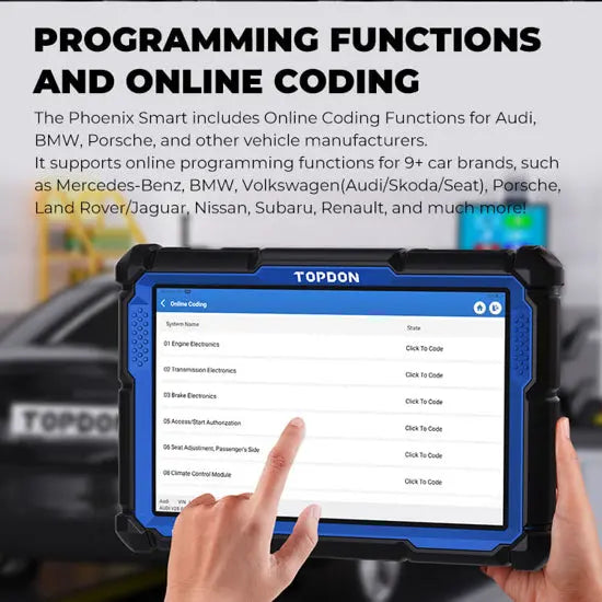Topdon Phoenix Smart 12v/24v Cars & Truck Advanced Intelligent Diagnostic Scan Tool Topdon
