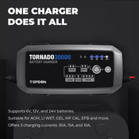 Topdon T30a 6v-24v Smart Battery Charger Topdon