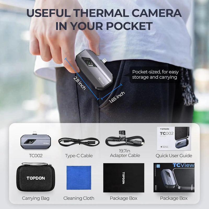 Topdon TCView TC002 Thermal imaging Camera for iOS (iPhone & iPad) Topdon