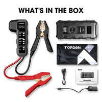 Topdon Volcano V2000 Pro Jump Starter + Battery Tester + Power Bank Topdon