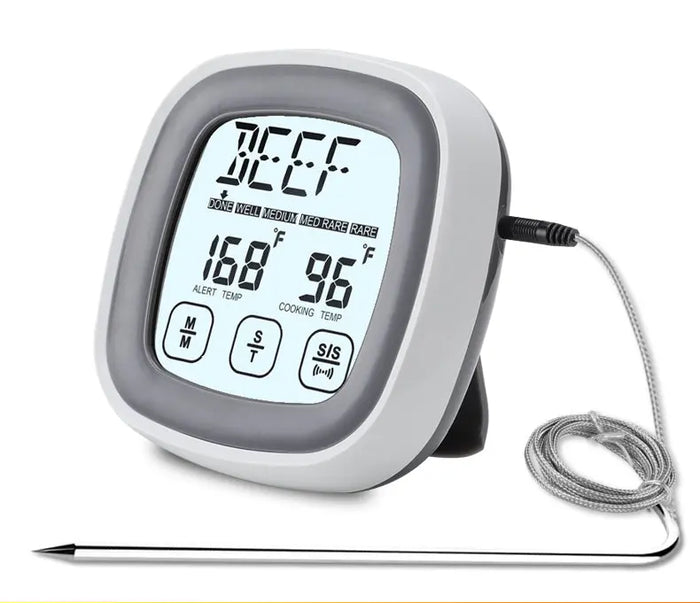 Touchscreen Meat Cooking Grill Thermometer Timer Alarm with Probe ThermoPro