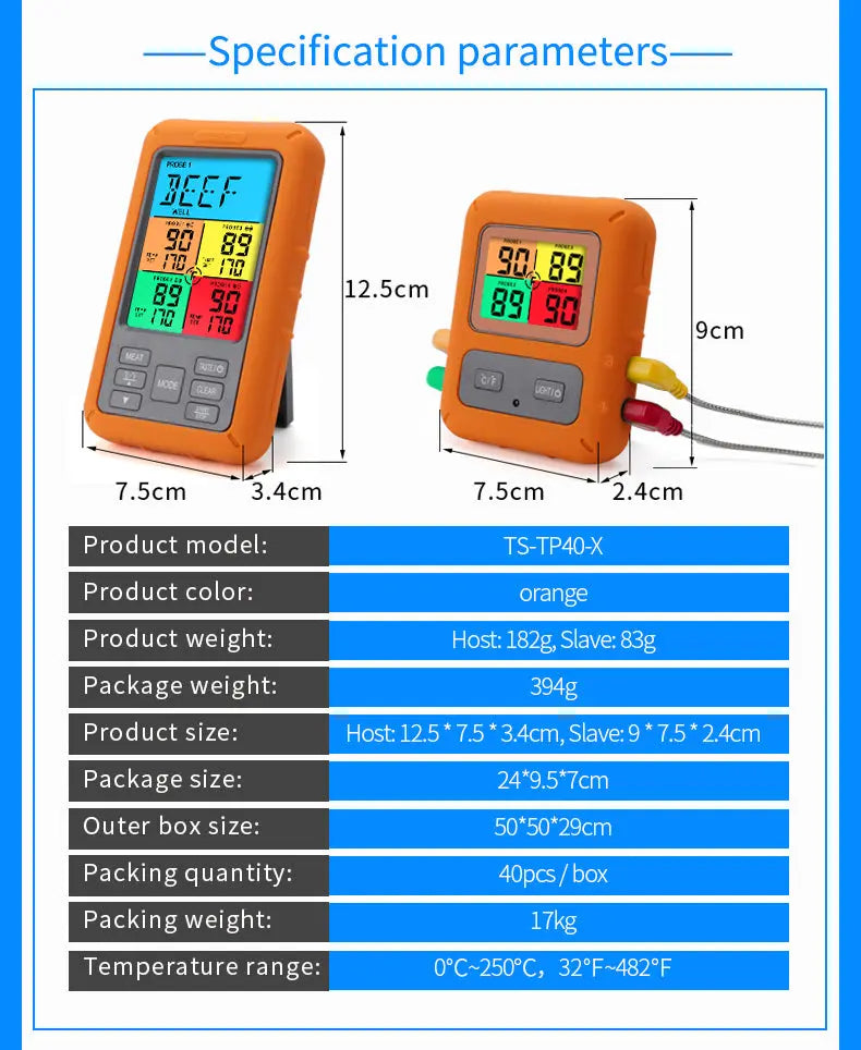 Wireless Remote Digital Meat Thermometer ThermoPro