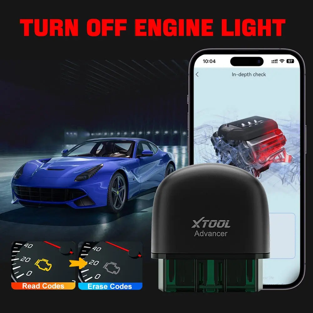 XTOOL Advancer AD20 OBD2 Code Reader for iPhone Android - FairTools