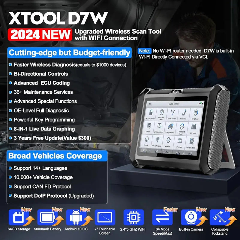 XTOOL D7W Smart Diagnostic System Xtool