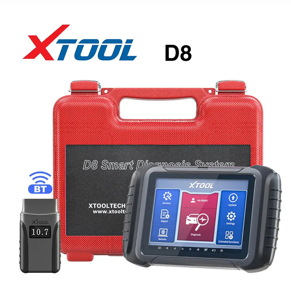 XTOOL D8 BT OBD2 Diagnostic Scanner, Coding, Bidirectional,Key Programmer, Odometer Correction Xtool