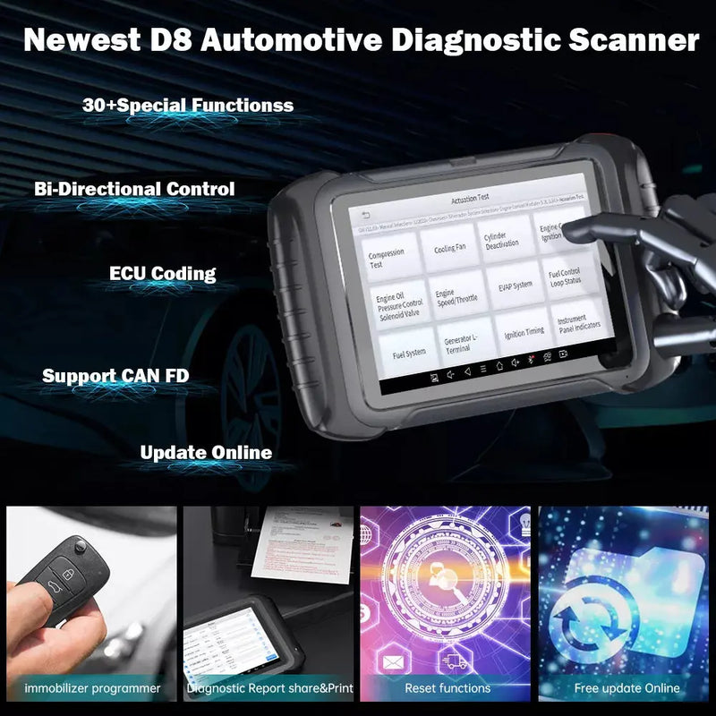 XTOOL D8 BT OBD2 Diagnostic Scanner