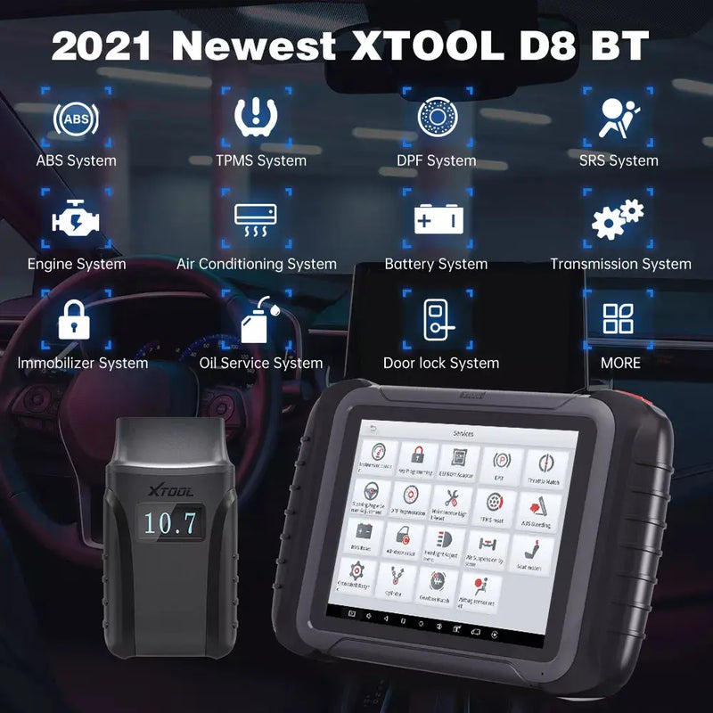 XTOOL D8 BT OBD2 Diagnostic Scanner