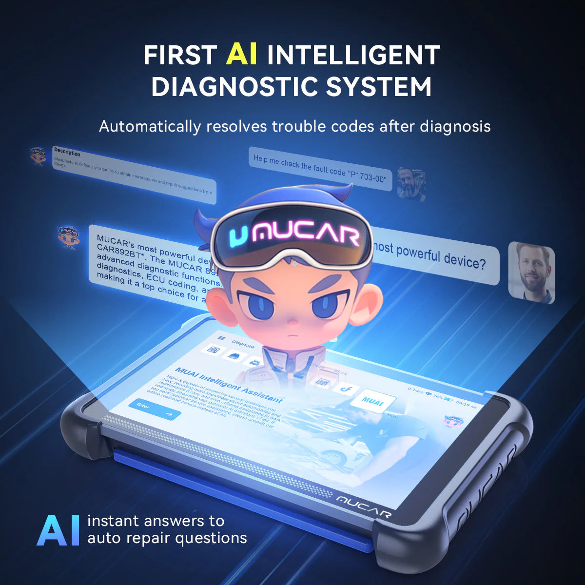 Thinkcar Mucar 892BT AI-Powered Diagnostics with ECU Coding & Bi-Directional Control Thinkcar