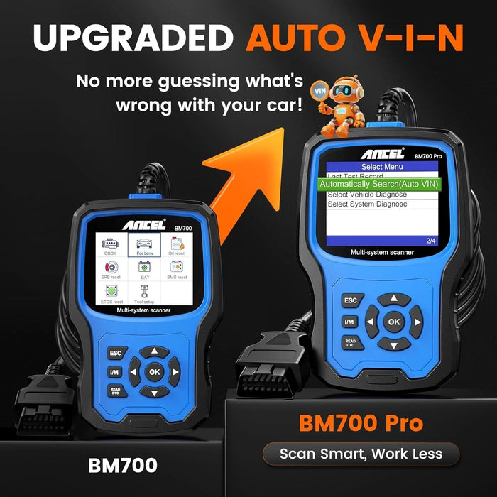 Ancel BM700 Pro BMW Diagnostic Scan Tool Full Systems All Functions OBD1 OBD2 Ancel