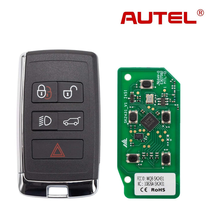 Autel IKEYLR005AL Land Rover Style Smart Key 315/433 MHz 5 Buttons 5Pcs/Set Autel