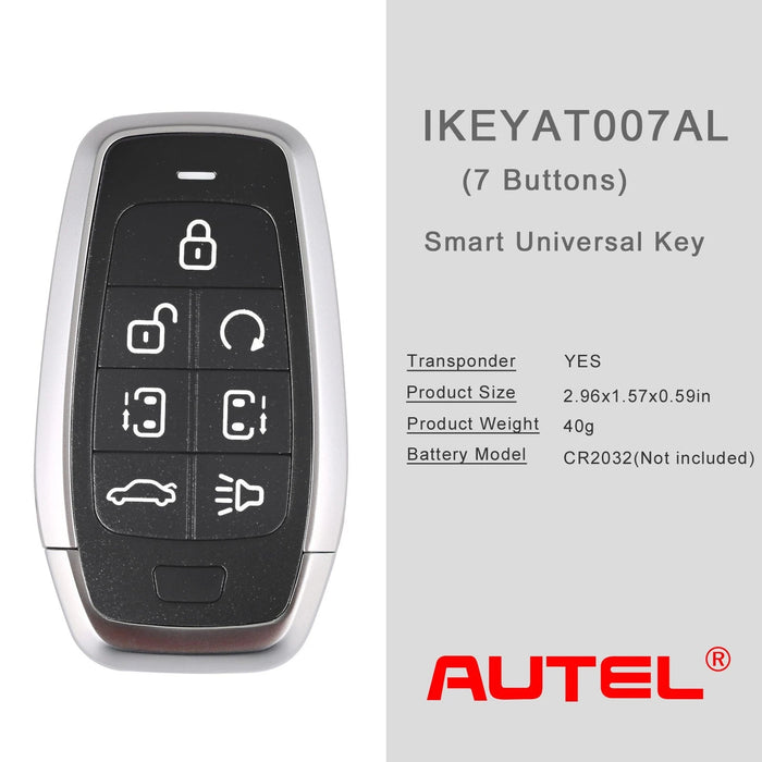 AUTEL IKEYAT007AL 7 Buttons Independent Universal Smart Key 5Pcs/Set FairTools