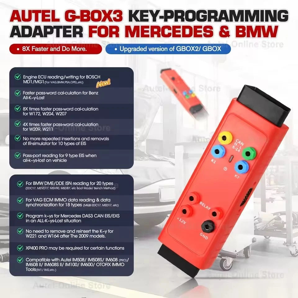 Autel G BOX3 G-Box3 for Benz BMW All Keys Lost FairTools