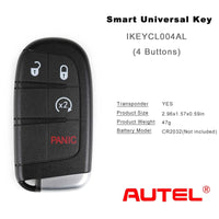 AUTEL IKEYCL004AL Chrysler 4 Buttons Universal Smart Key 5Pcs/Set Autel