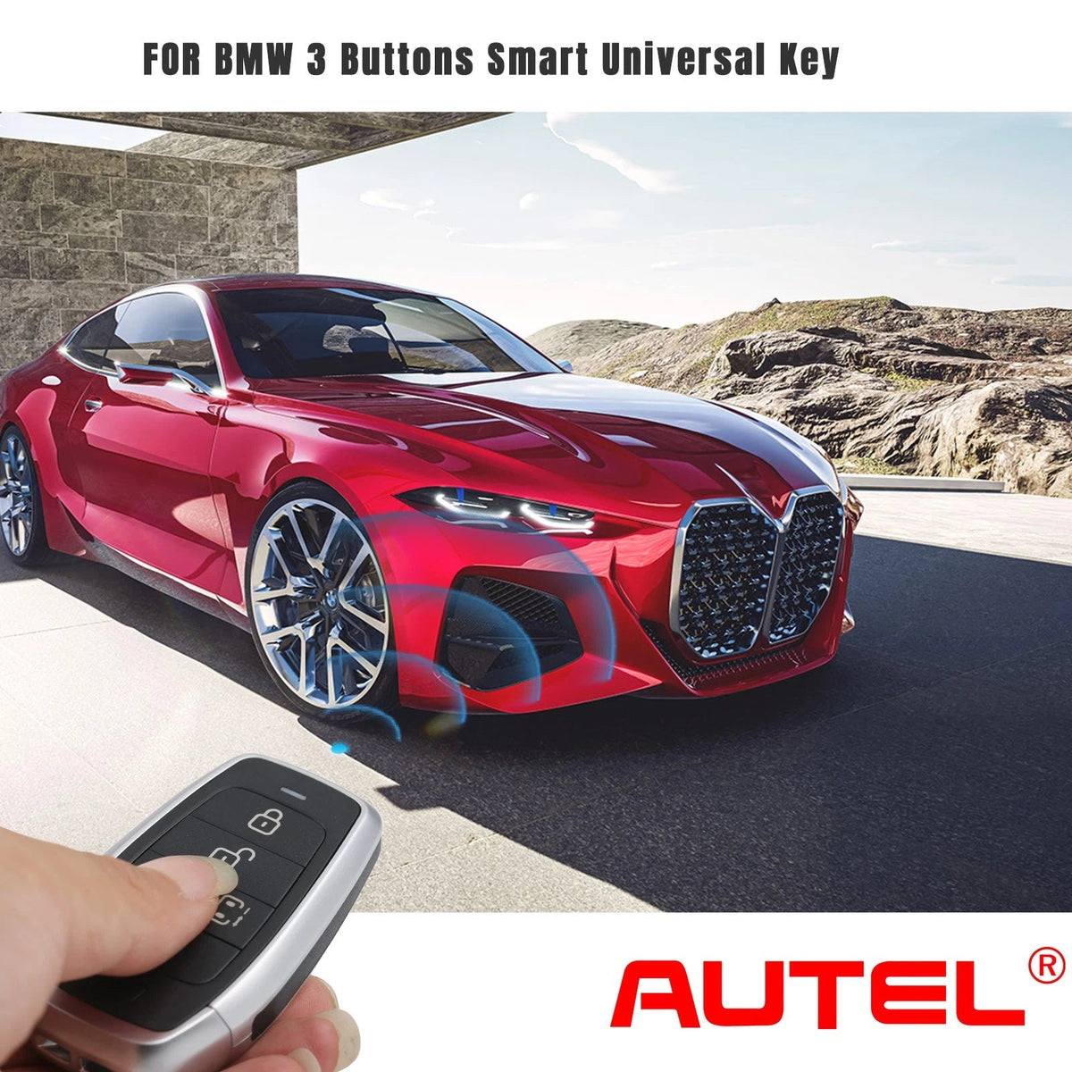 AUTEL IKEYAT005CL 5 Buttons Universal Smart Key with Left & Right Doors Buttons 5 Pcs/Set Autel