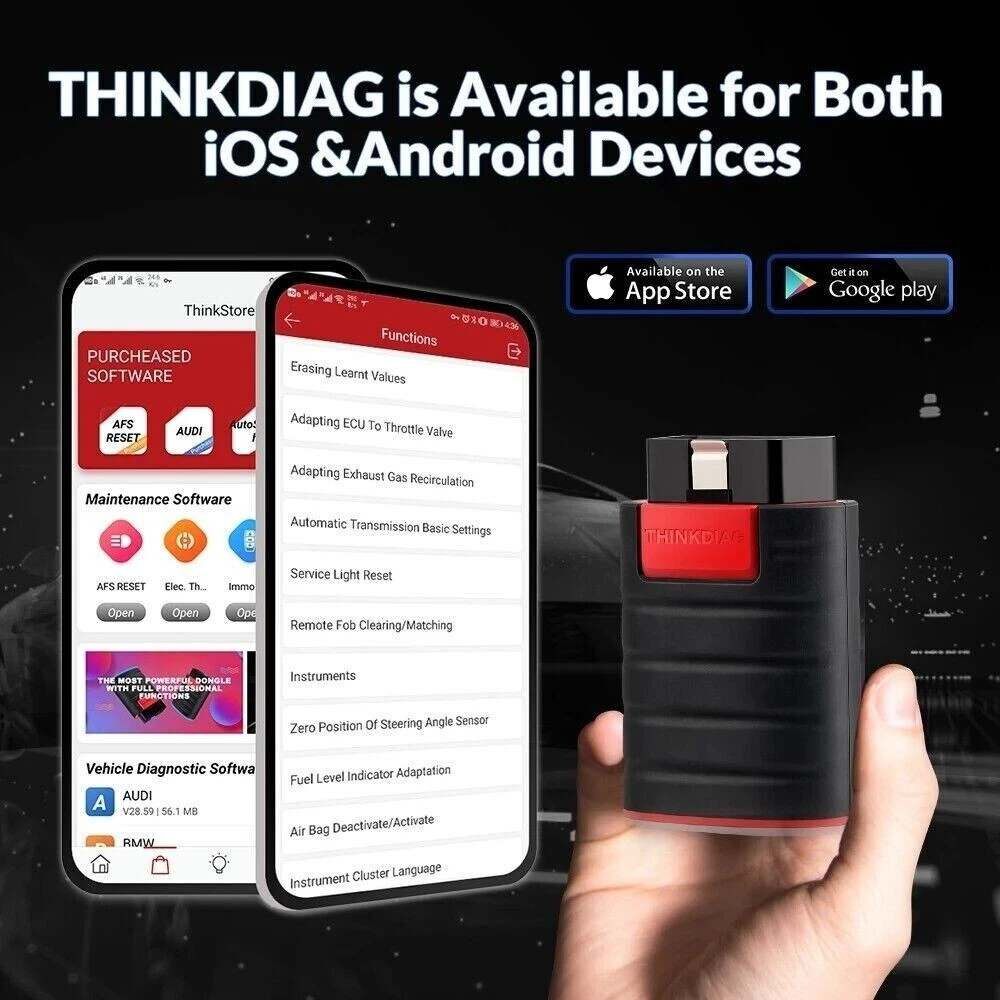 ThinkCar ThinkDiag New Version OBD2 Bluetooth Scanner All Software Active test Tool Thinkcar